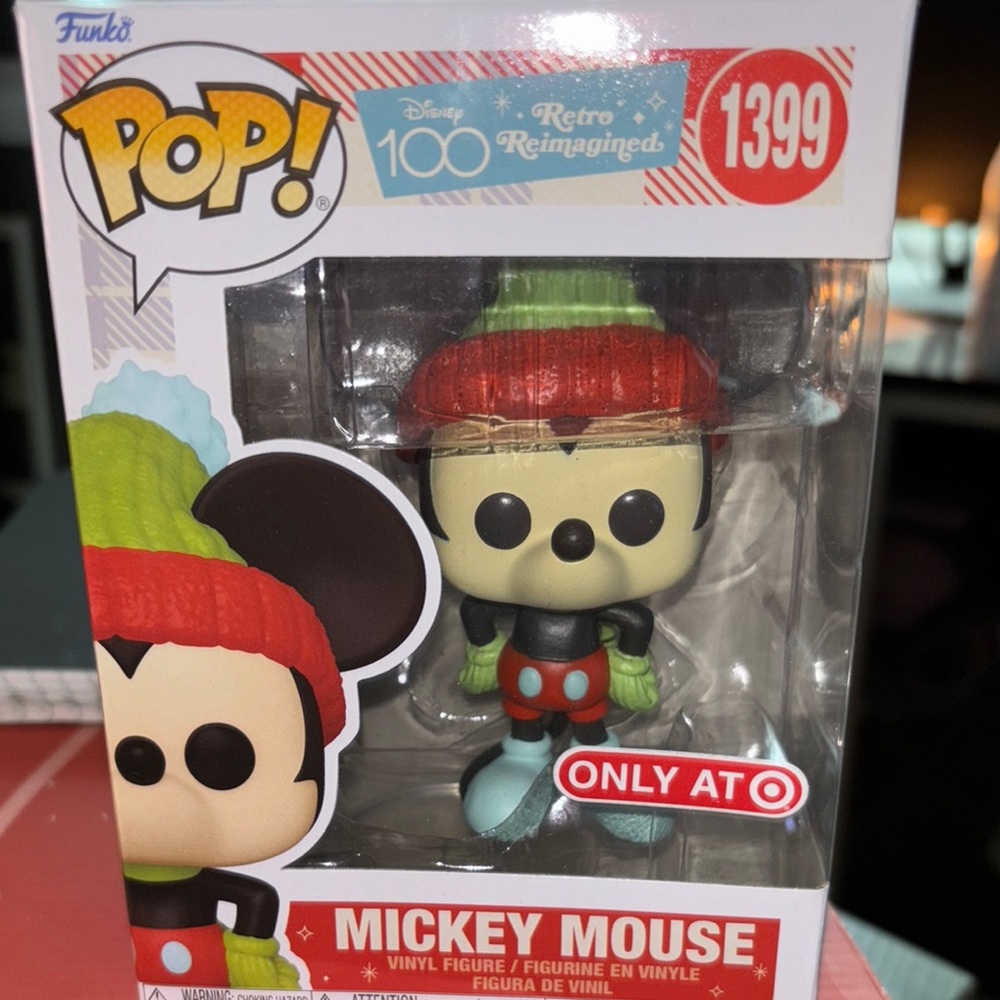 Funko Retro Reimagined Mickey Mouse Figure with Red and Green